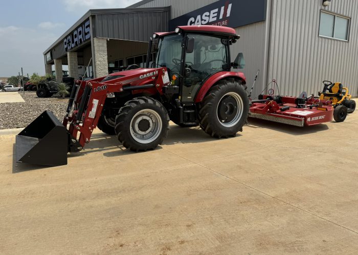 tractor mowing devine tx